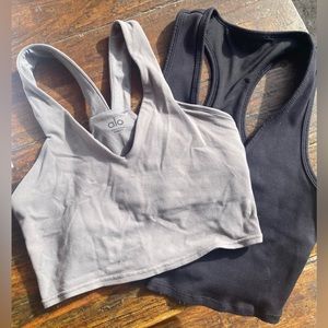 ALO Real Bra tank & Goddess Ribbed cropped Bra | Sz. Small bundle